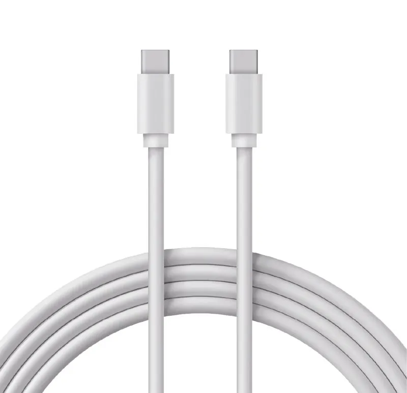 Кабель Type-C - Type-C, 3A, 1м, ПВХ, белый REXANT