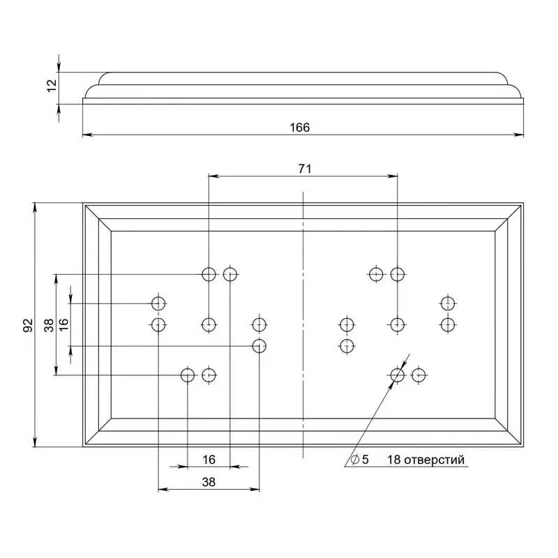 Подложка двухместная "Престиж"  белый прованс GE70717-37 - Фото 2