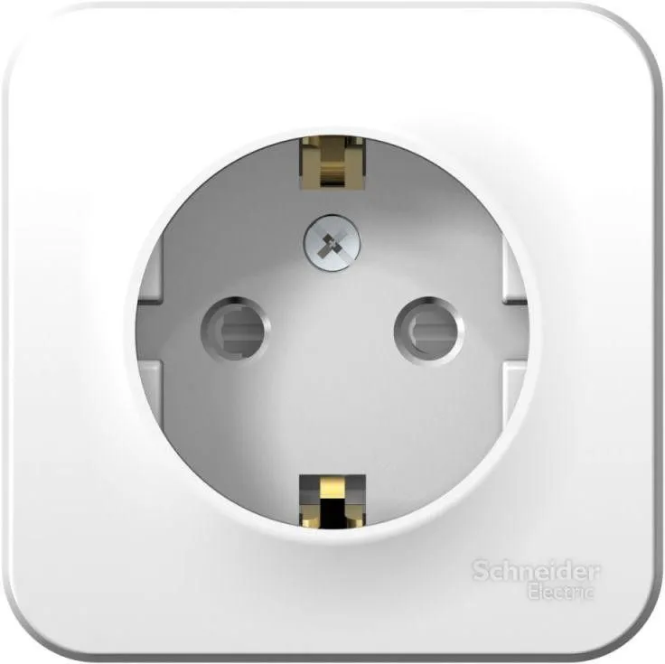 Розетка 1-м ОП Blanca 16А IP20 250В с заземл. защ. шторки с изолир. пластиной бел. SE BLNRA011111