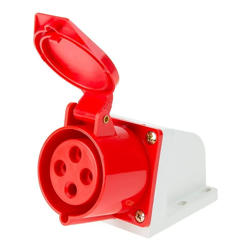 Розетка 124 стационарная 3Р+РЕ 32А 380В IP44 REXANT 