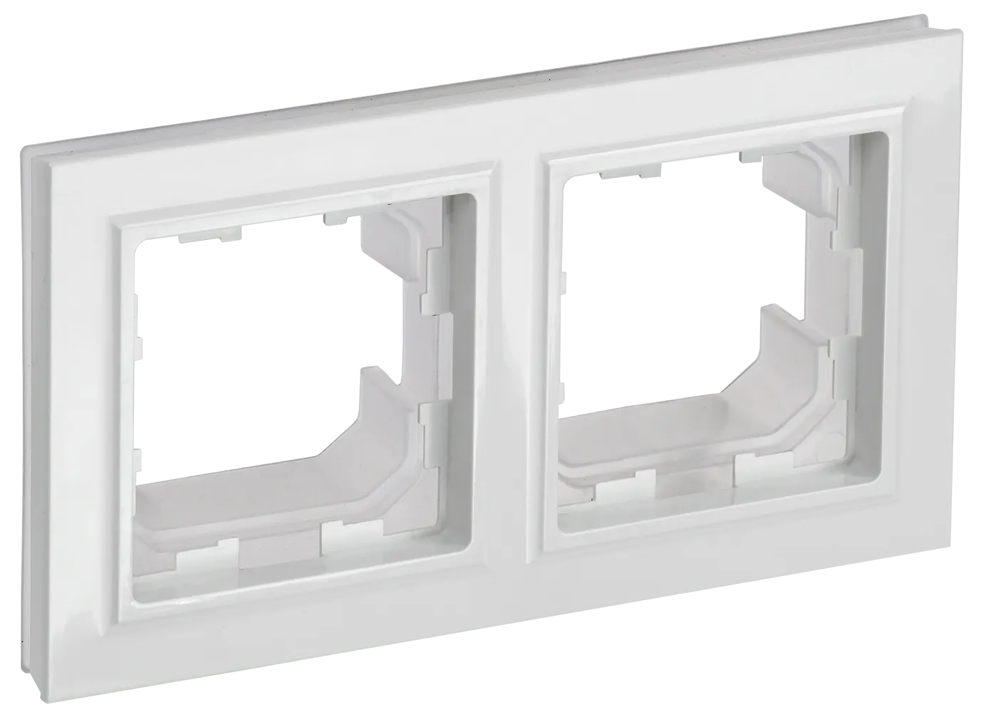 BRITE Рамка 2-местная IP44 РУ-2-БрБ-44 белый IEK