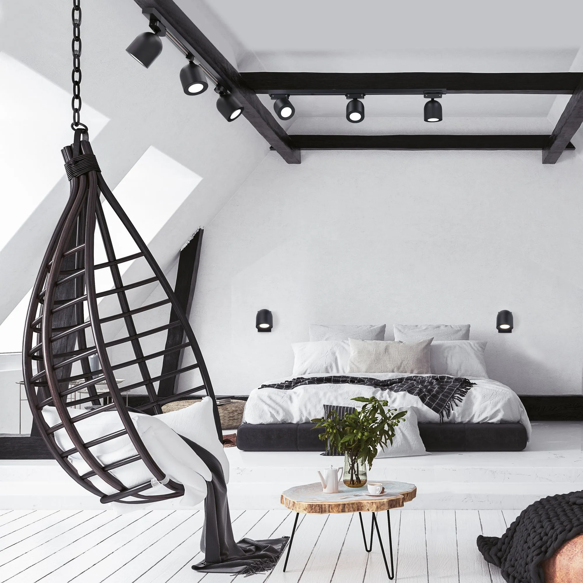 Светильник настенный Ogma GU10 SW MRL 1009 черный Elektrostandard - Фото 5