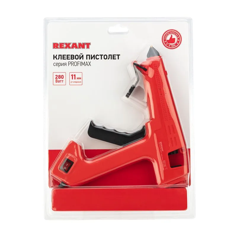 Пистолет клеевой, 280Вт, Ø11мм, ProfiMax, блистер REXANT - Фото 5