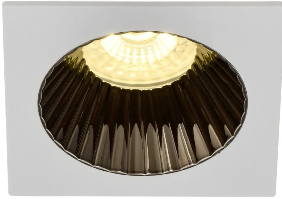 LIGHTING Светильник 4109 встраиваемый поворотный под лампу GU10 белый/шоколад пластик IEK - Фото 3