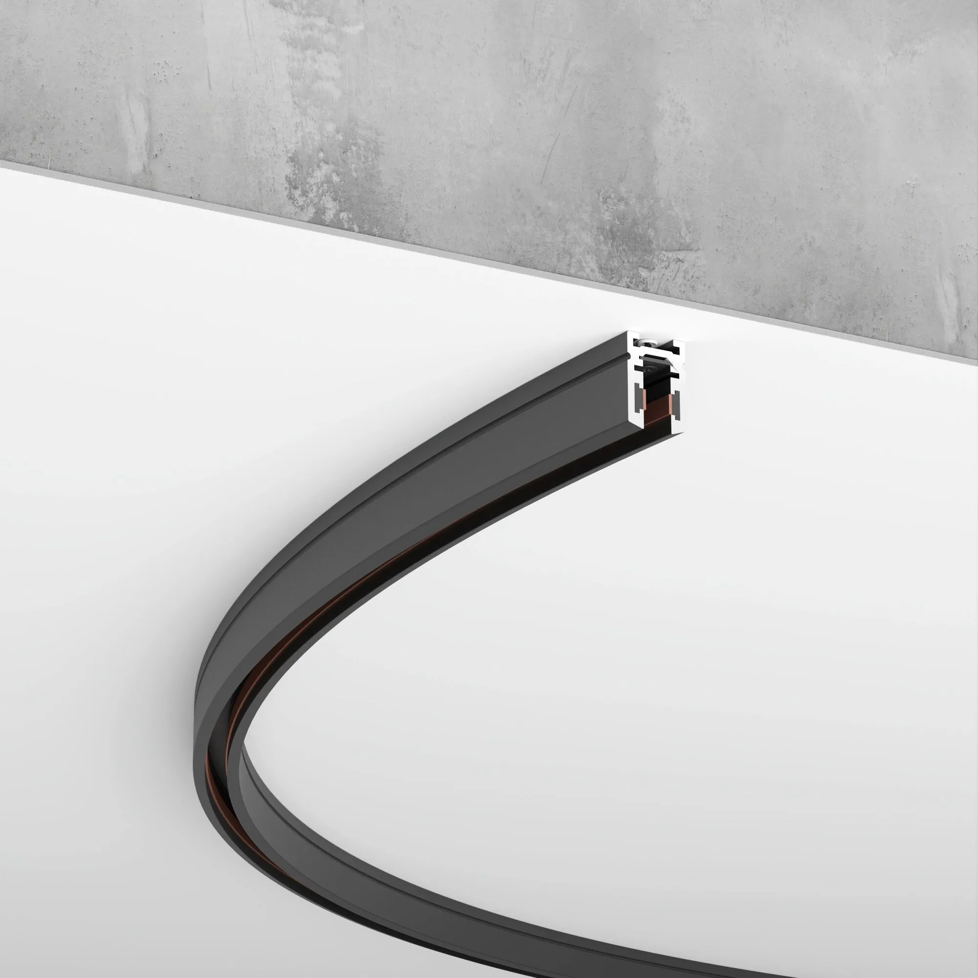 Mini Magnetic Шинопровод накладной (черный) Ø600 мм