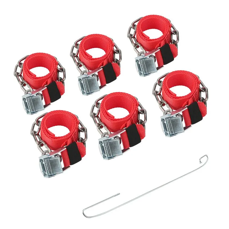 Цепи (браслеты) противоскольжения для легковых автомобилей, однорядные, 6 шт. REXANT