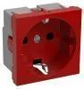 РКС-20-32-П-К Розетка с з/к 2к (на 2 модуля) ПРАЙМЕР красная IEK CKK-40D-RSZK2-K04-K