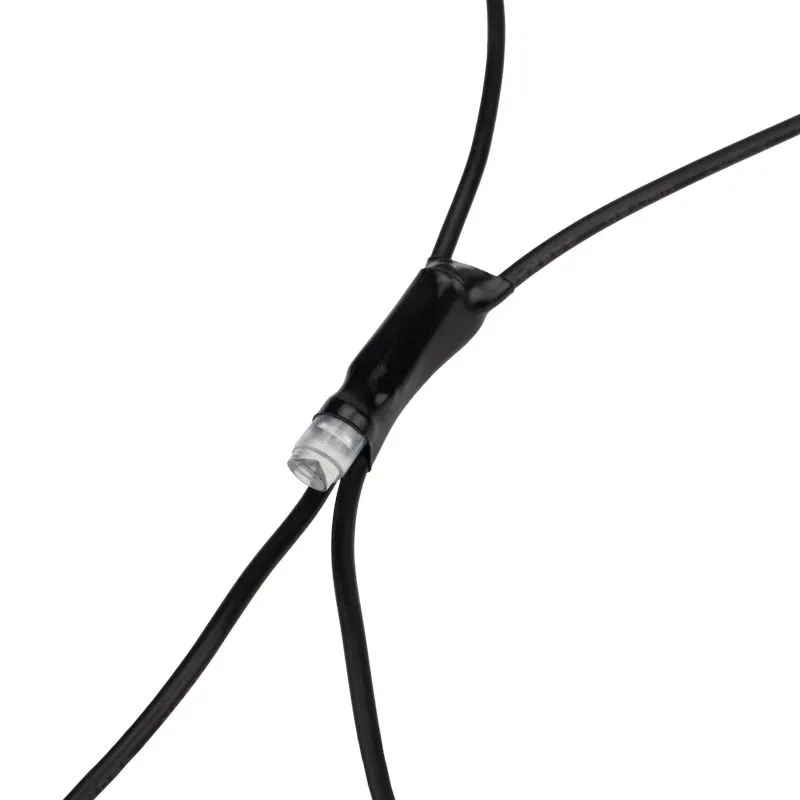 Гирлянда светодиодная Сеть треугольная 1,5х2х2м 136 LED БЕЛЫЙ черный ПВХ IP65 свечение с динамикой 230В блок в комплекте NEON-NIGHT - Фото 4