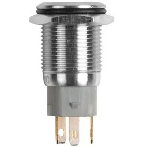 Кнопка  антивандальная Ø16 Б/Фикс (5с) (ON)-OFF плоская подсв/красная КОЛОКОЛ  REXANT - Фото 4