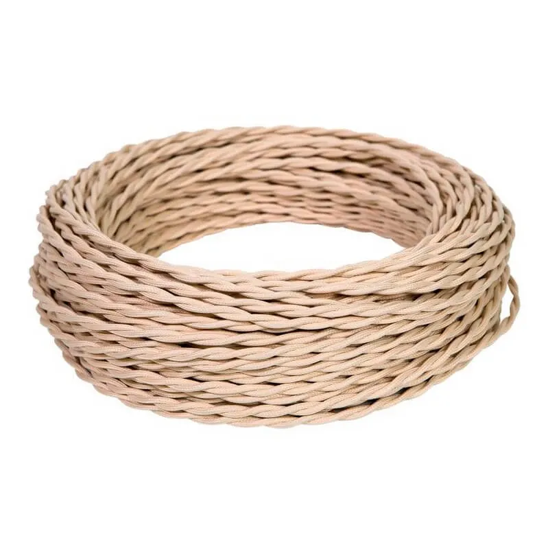 Провод монтажный витой ПВХ 3х2,5мм, цвет - слоновая кость (бухта 10м), ТМ "МЕЗОНИНЪ" GE70114-02