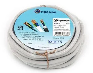 Кабель NUM-J 3х1.5 (бухта 5м) (шт) Промэл 13321360 1332136