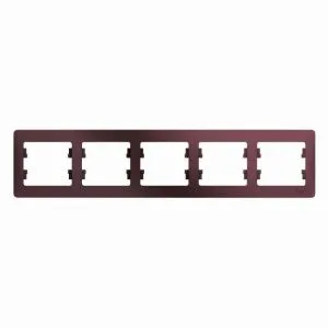 Рамка 5-м Glossa горизонт. баклажан. SE GSL001105 454503