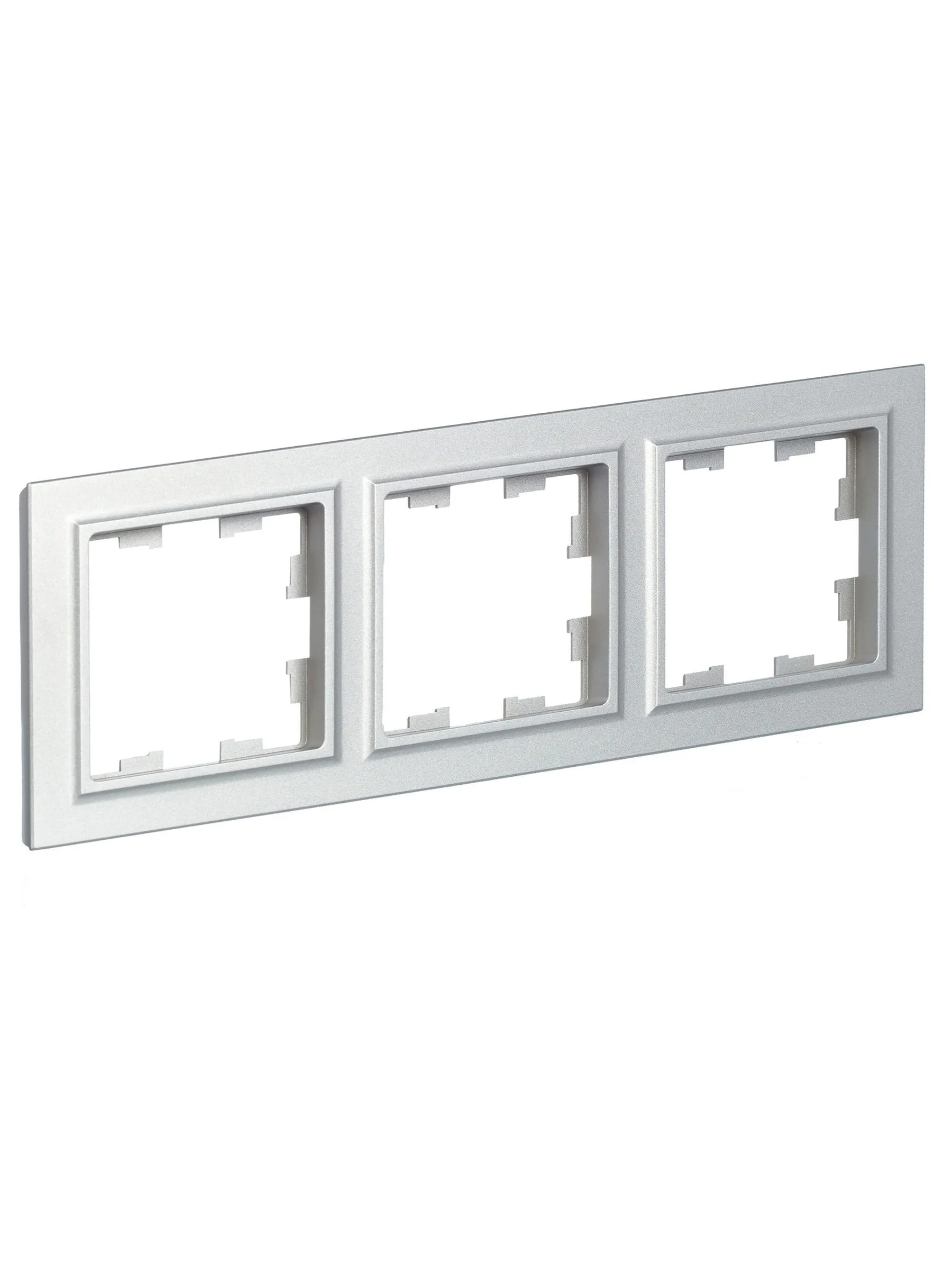 BRITE Рамка 3-местная РУ-3-БрА алюминий IEK - Фото 5