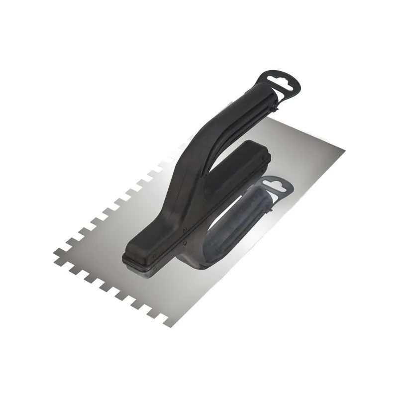 Гладилка нержавеющая 130х270 мм, зуб 6х6 мм, пластиковая ручка REXANT 89-0253