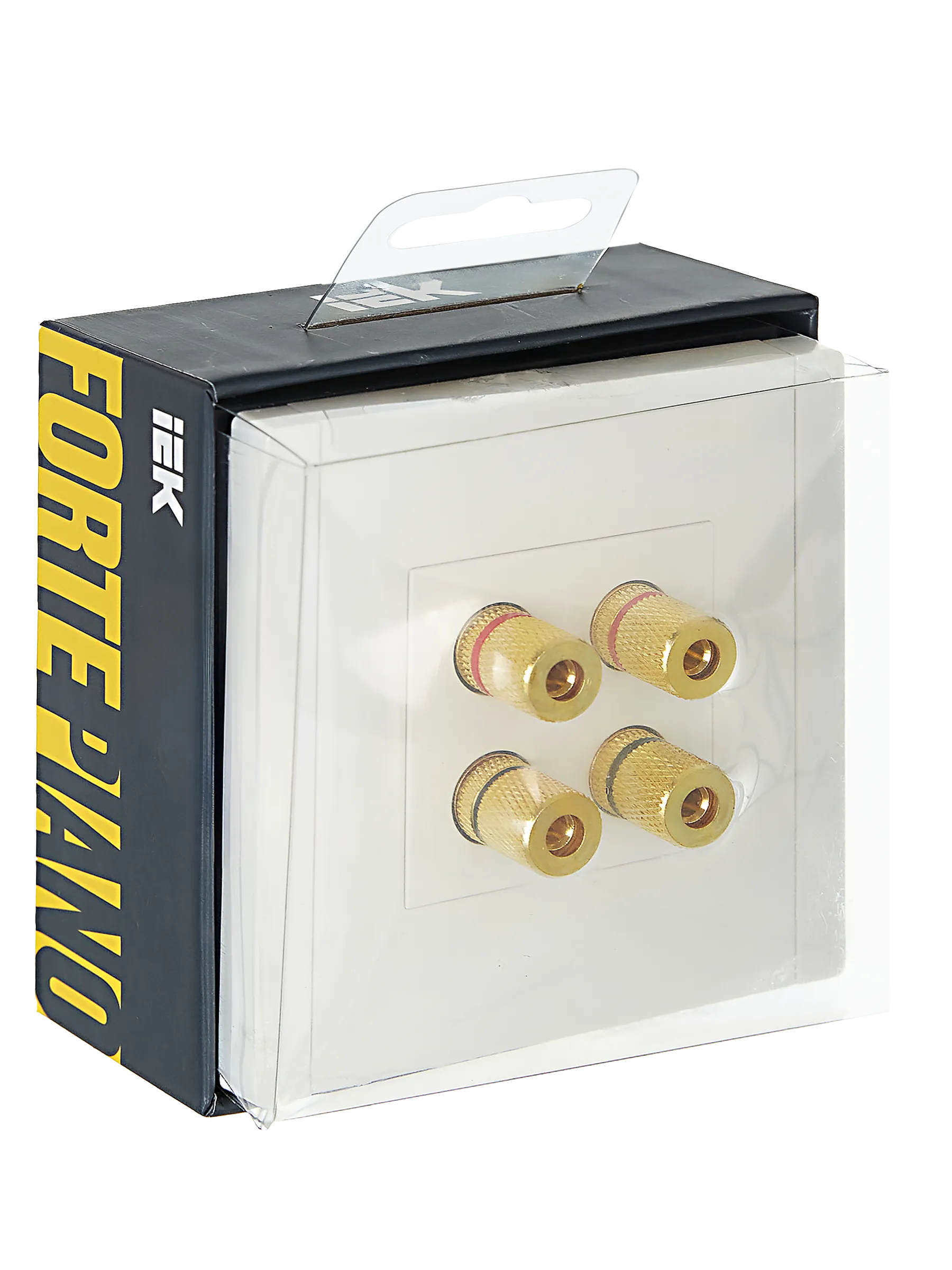 FORTE&PIANO Аудиорозетка 4-местная FP239 белый IEK - Фото 2