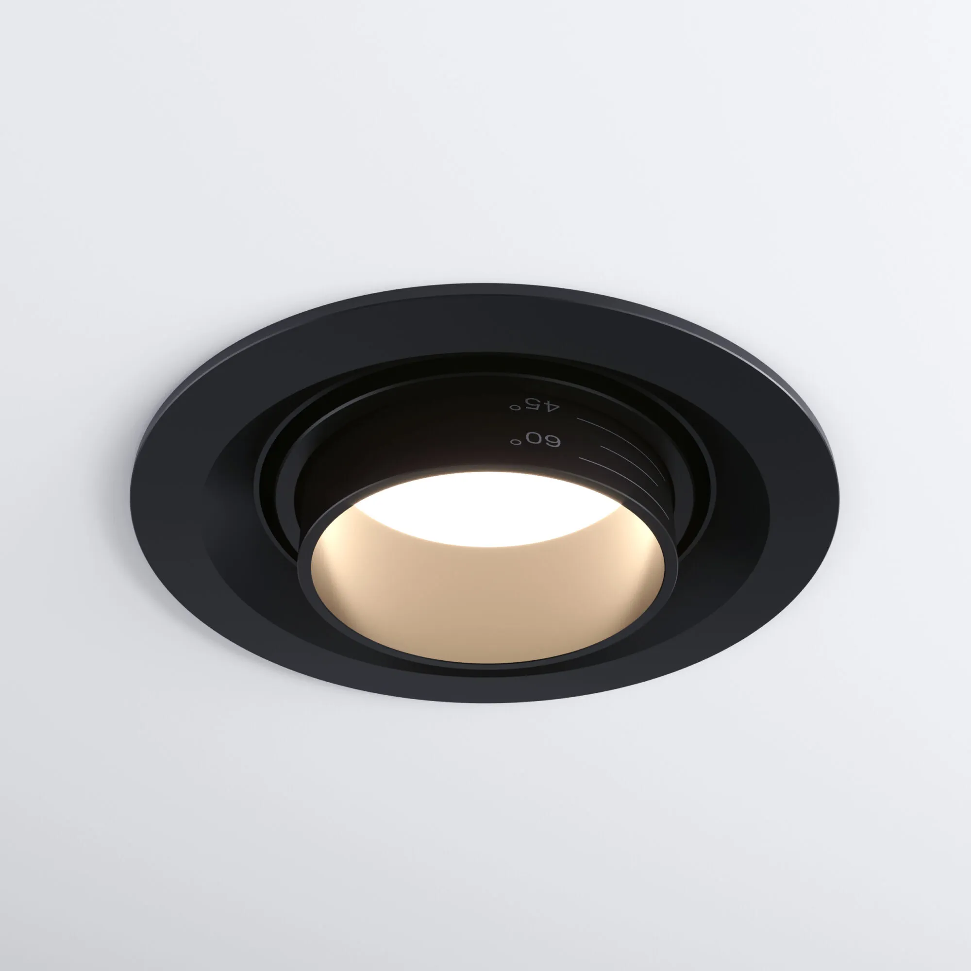 Светильник светодиодный встраиваемый с регулировкой угла освещения 9919 LED 10W 4200K черный Elektro