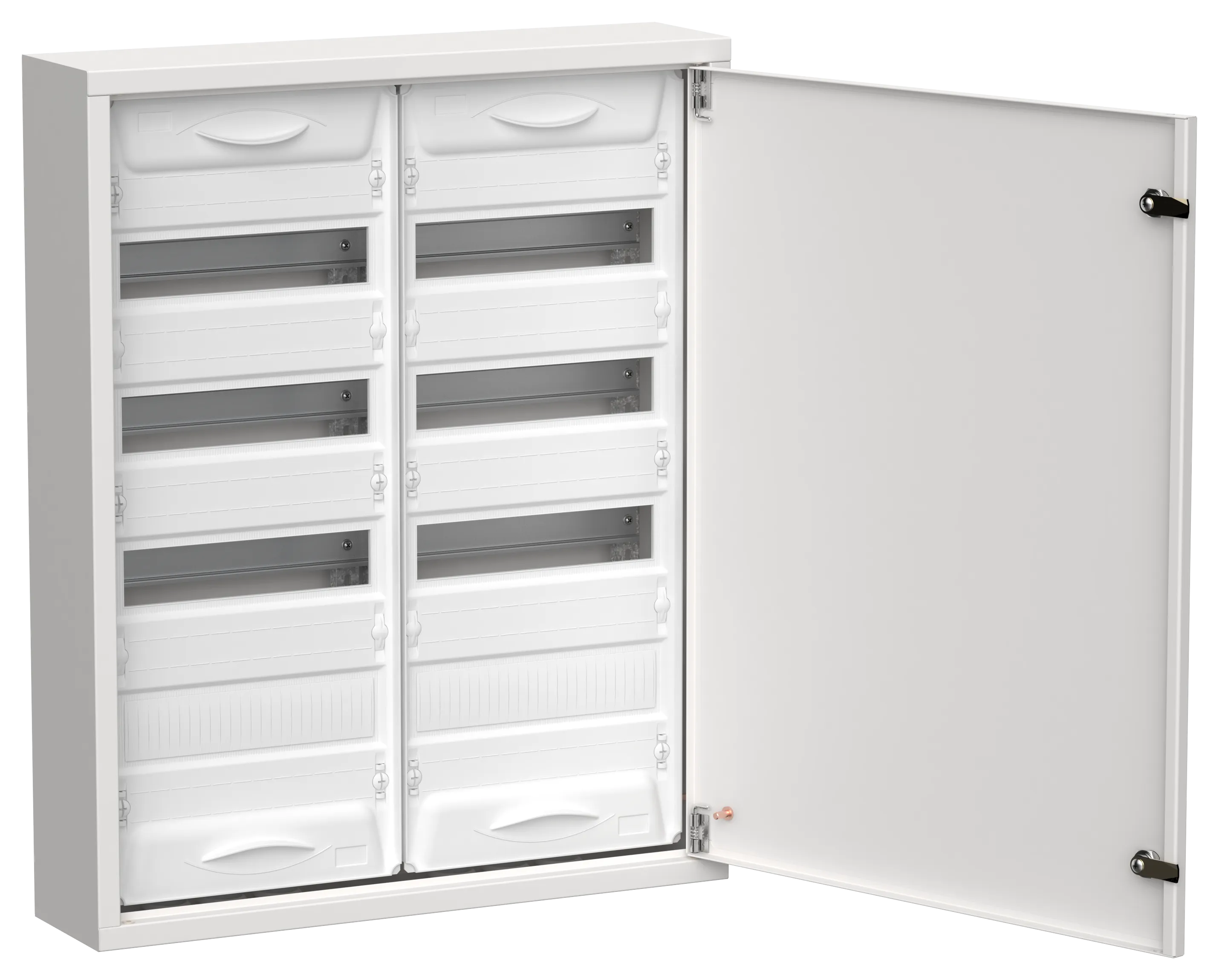 TITAN 5 Корпус металлический ЩРн-96 (2х48) 710х570х140мм IP31 белый (одна дверь) IEK TI5-50-N-2X048-31