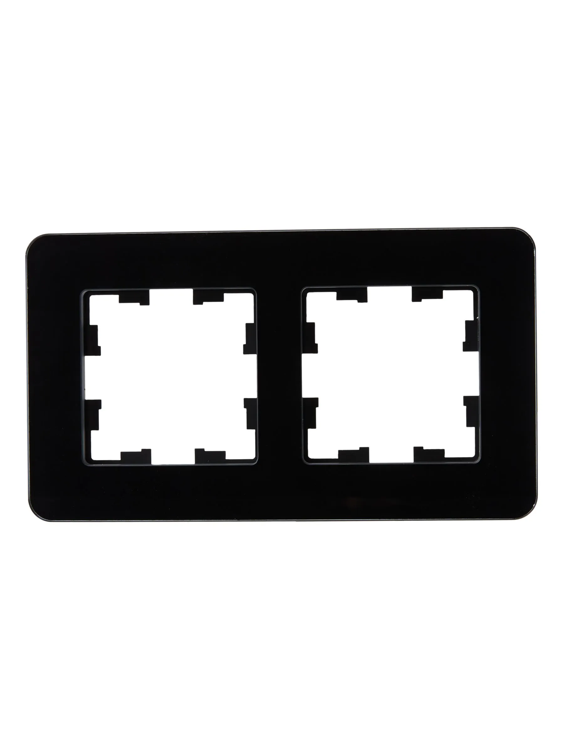 BRITE Рамка 2-местная РУ-2-2-Бр стекло черный RE IEK - Фото 7