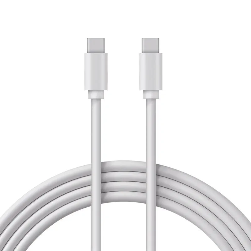 Кабель Type-C - Type-C, 3А, 45Вт, 1м, ПВХ, белый, Power Delivery REXANT 18-1830