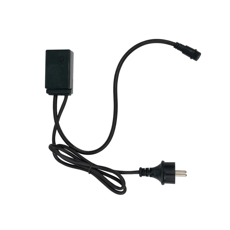 Гирлянда Твинкл Лайт 20 м, черный КАУЧУК, 240 диодов, цвет желтый (контроллер в комплекте) - Фото 5