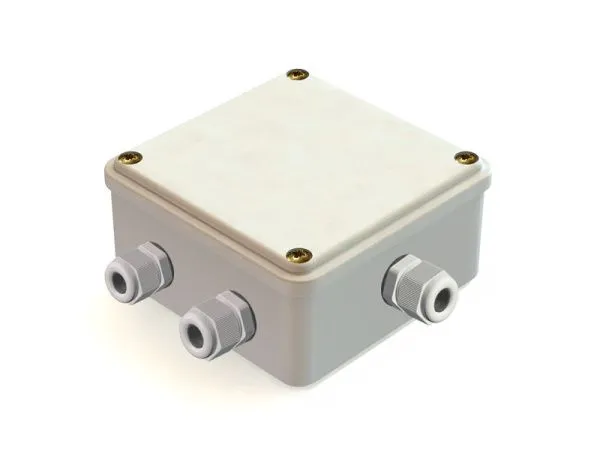 Коробка распаячная для о/п 100х100х50мм, с гладкими стенками IP55 с сальниками PG9 (40шт)
