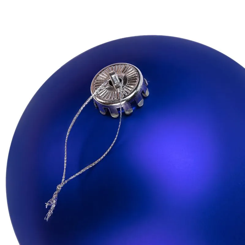 Елочная фигура Шар, 15 см, цвет синий матовый - Фото 3