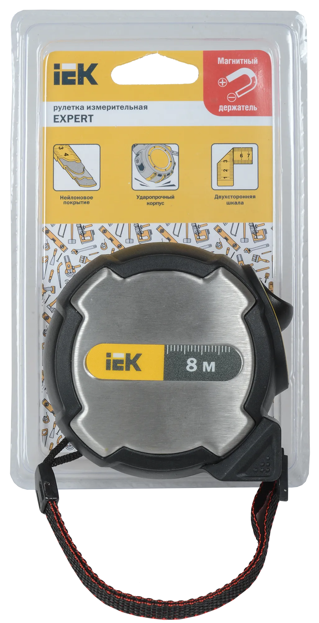 Рулетка измерительная EXPERT 8м IEK - Фото 3