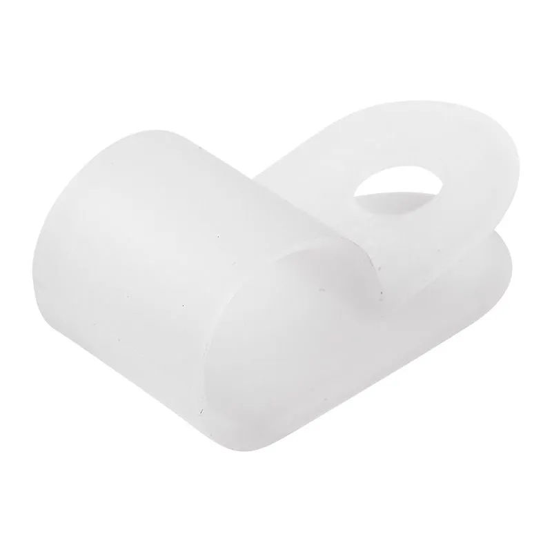 Скоба под винт 9мм, белая (50 шт/уп) REXANT - Фото 2