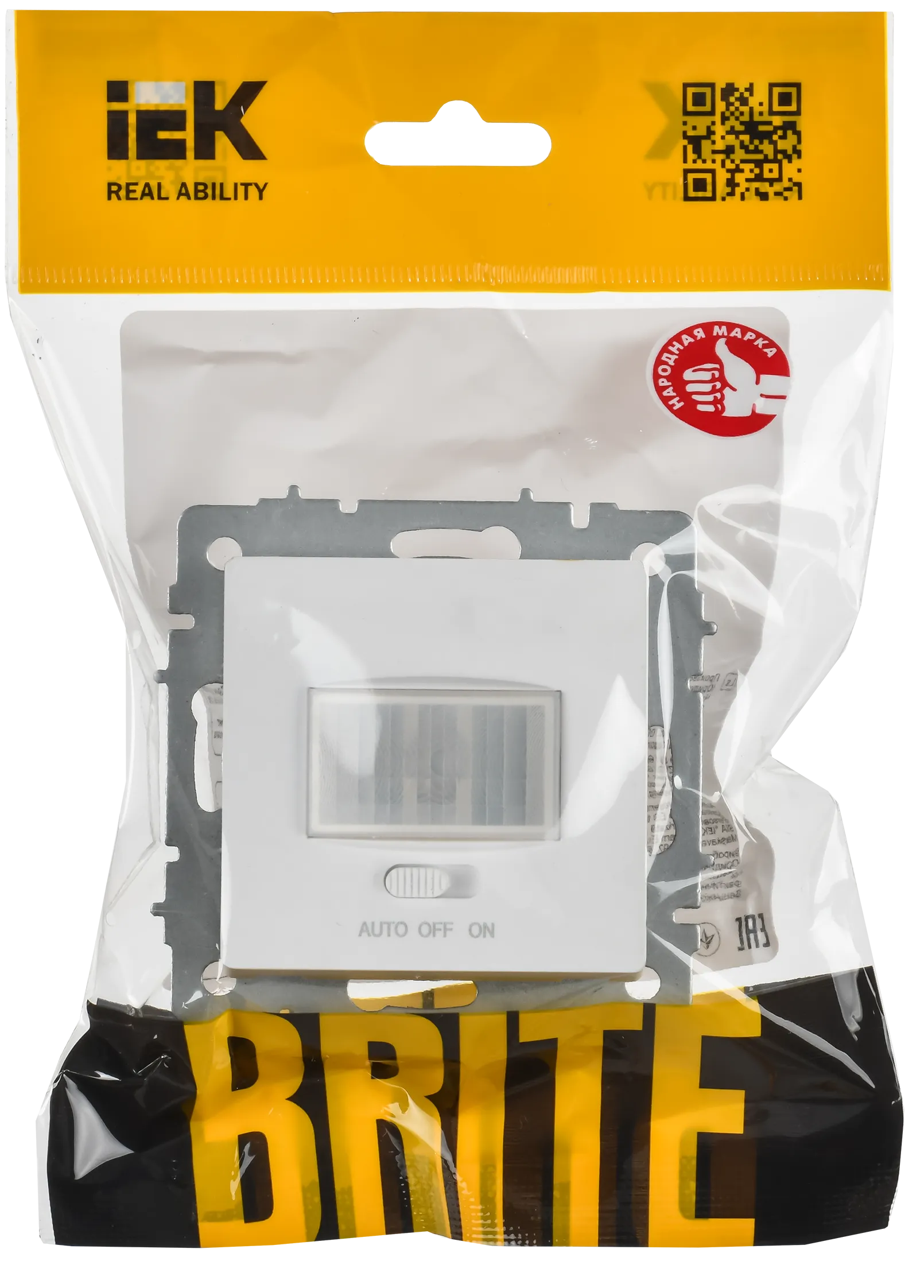 BRITE Датчик движения ДС10-1-БрАБ арктический белый IEK - Фото 2