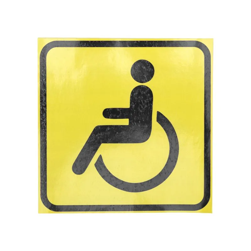 Наклейка  автомобильная "Инвалид " 150*150 мм