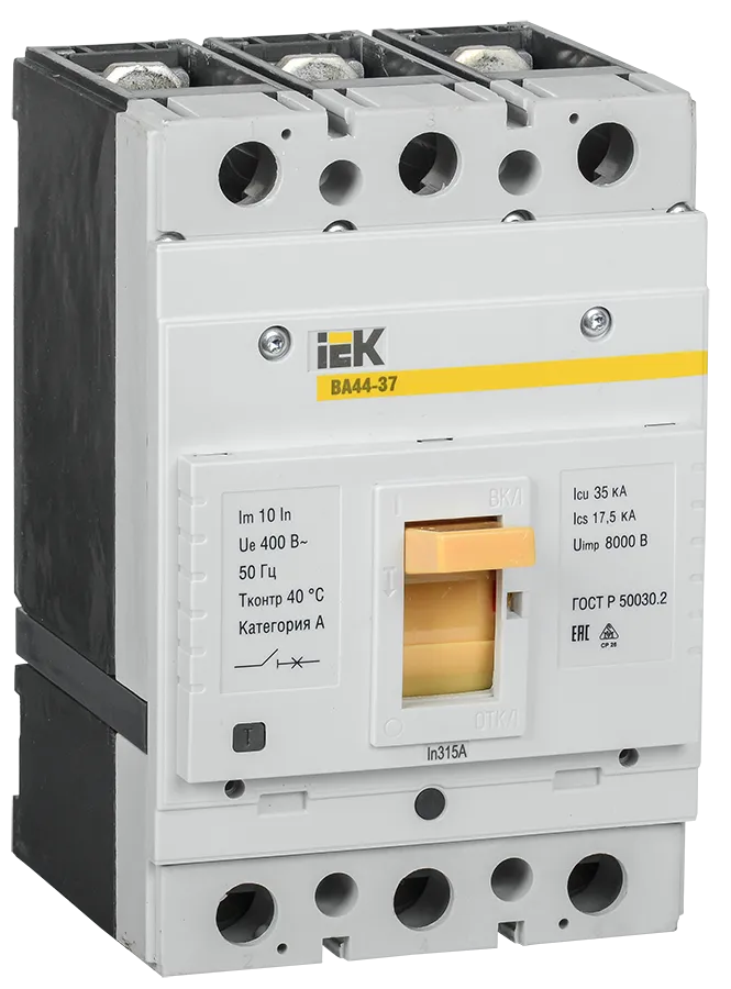 Выключатель автоматический ВА44-37 3Р 315А 35кА IEK SVA4410-3-0315-35