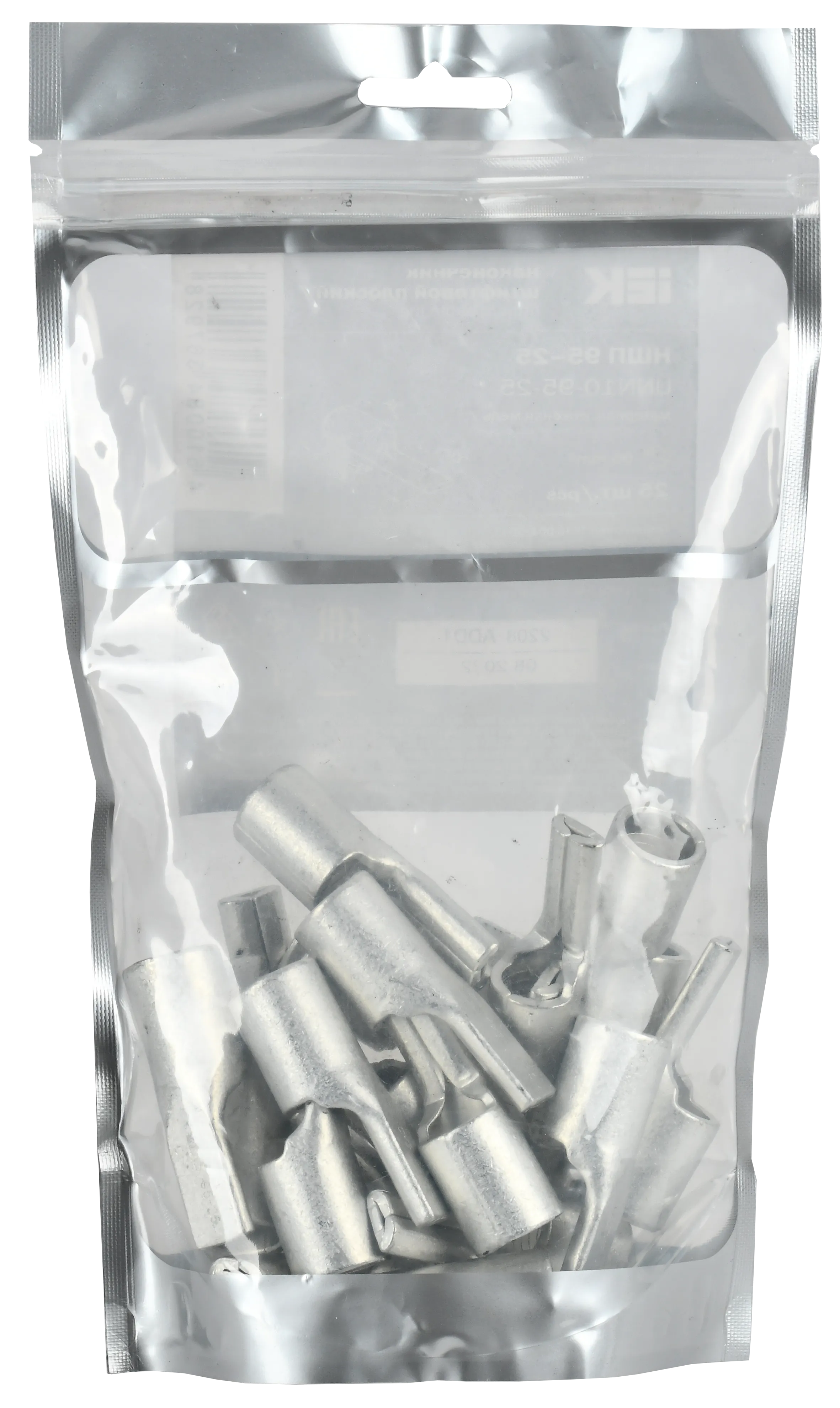 Наконечник штифтовой плоский НШП 95–25 без изоляции (25шт/упак) IEK - Фото 3