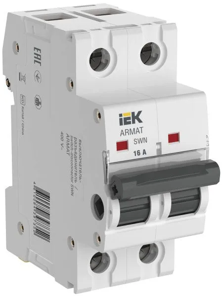 ARMAT Выключатель-разъединитель SWN 2P 16А IEK AR-SWN-2-016