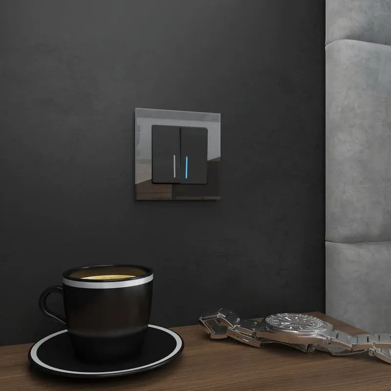 Рамка на 1 пост Favorit (черный,стекло) Werkel - Фото 3