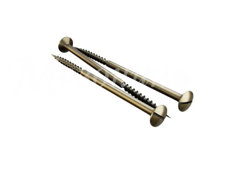 Саморез для выключателя / изолятора, цвет - темная бронза, ТМ  "МЕЗОНИНЪ", (40шт/уп) GE30002-38