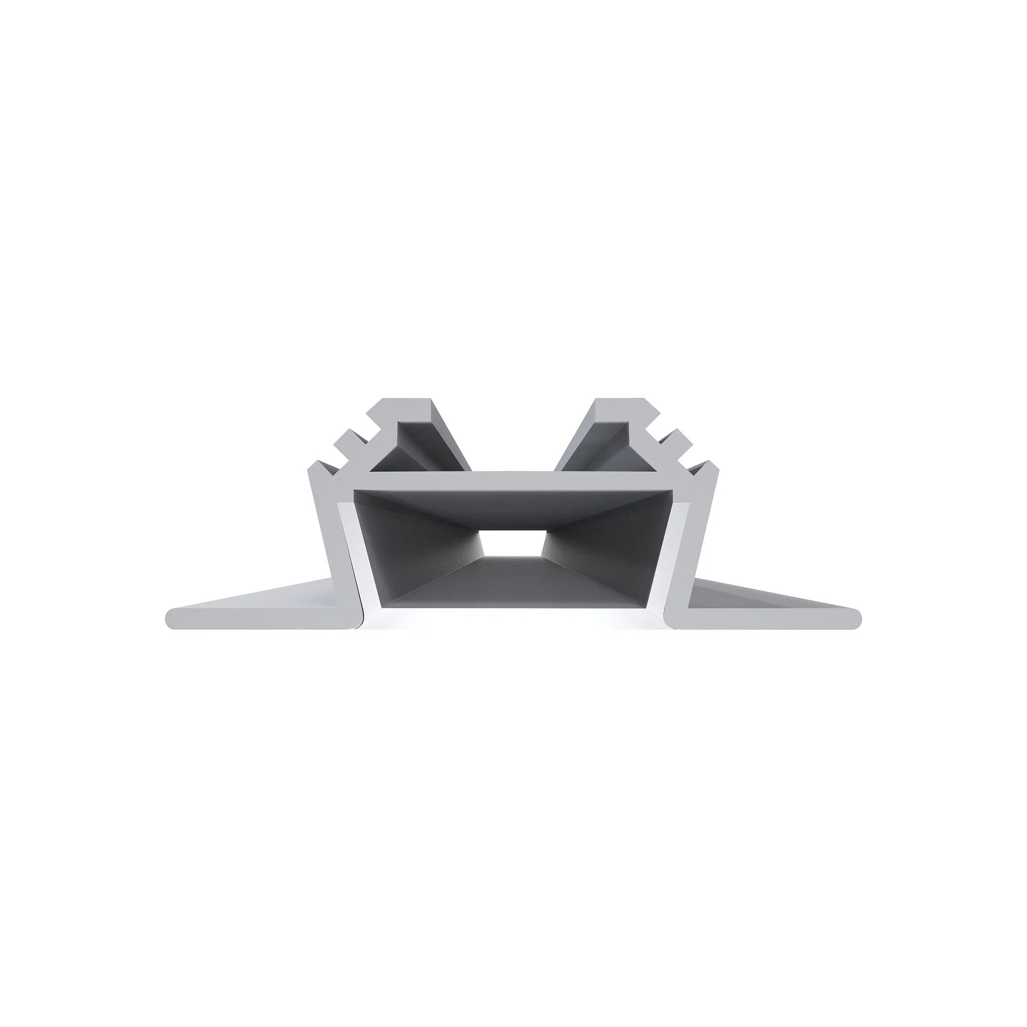 Профиль алюминиевый  угловой, накладной, серебро, 28,5х10,4мм, 1м, шир. ленты до 10мм (рассеиватель белый матовый, заглушки - 2шт.) - Фото 3