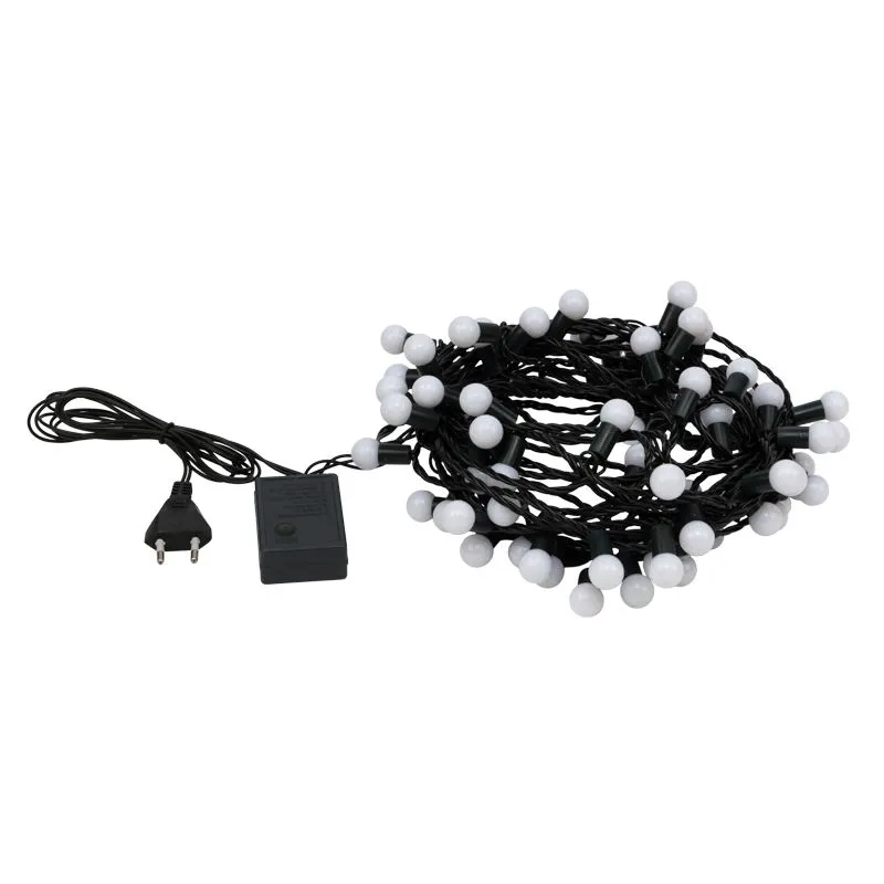 Гирлянда Мультишарики Ø17,5 мм, 10 м, 80 LED МУЛЬТИ, темно-зеленый ПВХ, IP65, динамика, 230В не соединяется NEON-NIGHT - Фото 4