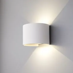 Светильник светодиодный уличный настенный Blade белый 1518 TECHNO LED Elektrostandard a038830