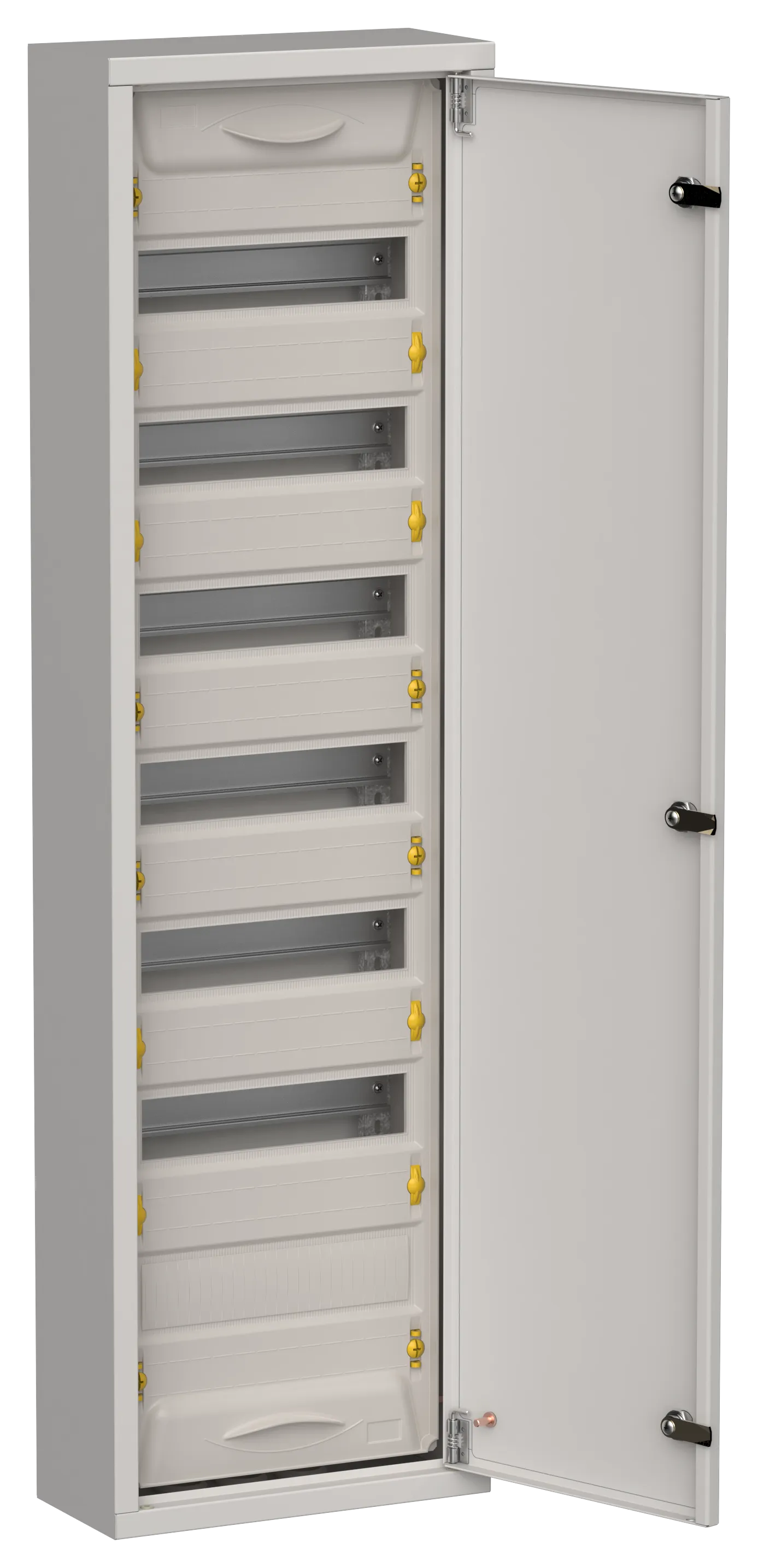 TITAN 5 Корпус металлический ЩРн-84 (1х84) 1085х310х140мм IP31 серый (одна дверь) IEK