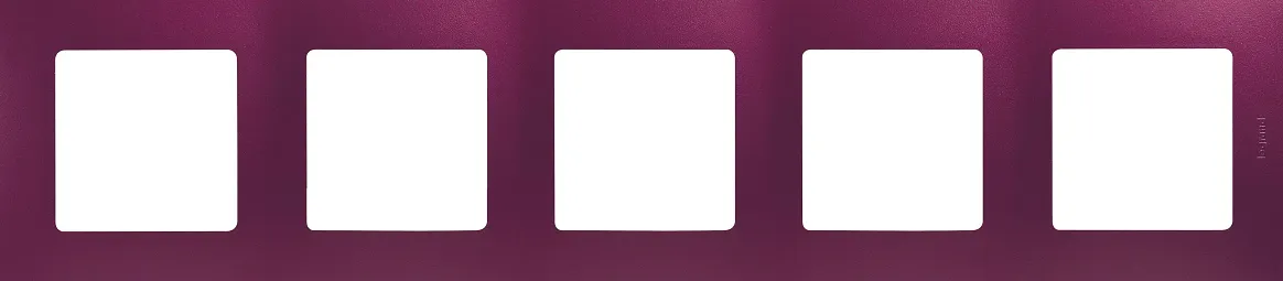 ETIKA Рамка 5-местная сливовый