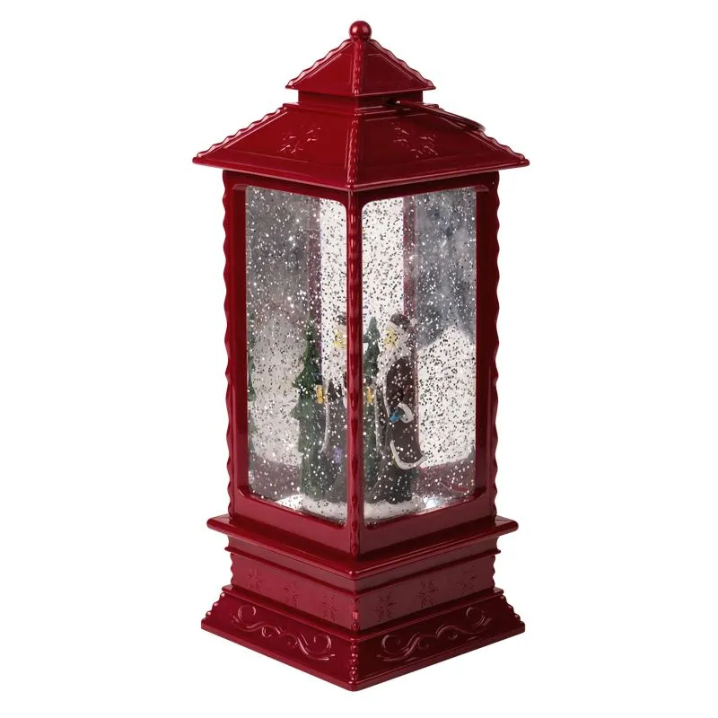 Декоративный LED-фонарь с эффектом снегопада и подсветкой Дед Мороз, теплое белое свечение NEON-NIGHT - Фото 3