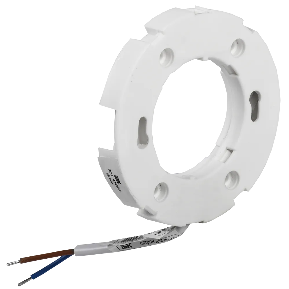 Патрон потолочный Ппл53-04-К52 GX53 пластик белый IEK EPP42-04-01-K01