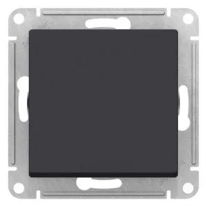 Переключатель проходной 1-кл. СП AtlasDesign Aqua 10А IP44 (сх. 6) 10AX механизм карбон SE ATN441061 1324373