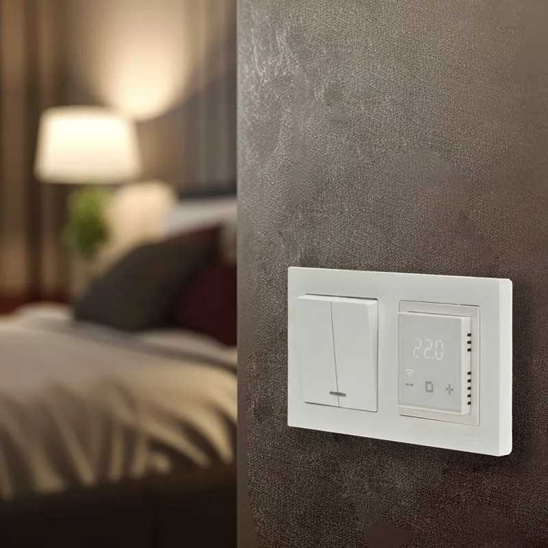 Терморегулятор цифровой RX-44W сенсорный, программируемый, с Wi-Fi, белый REXANT - Фото 2