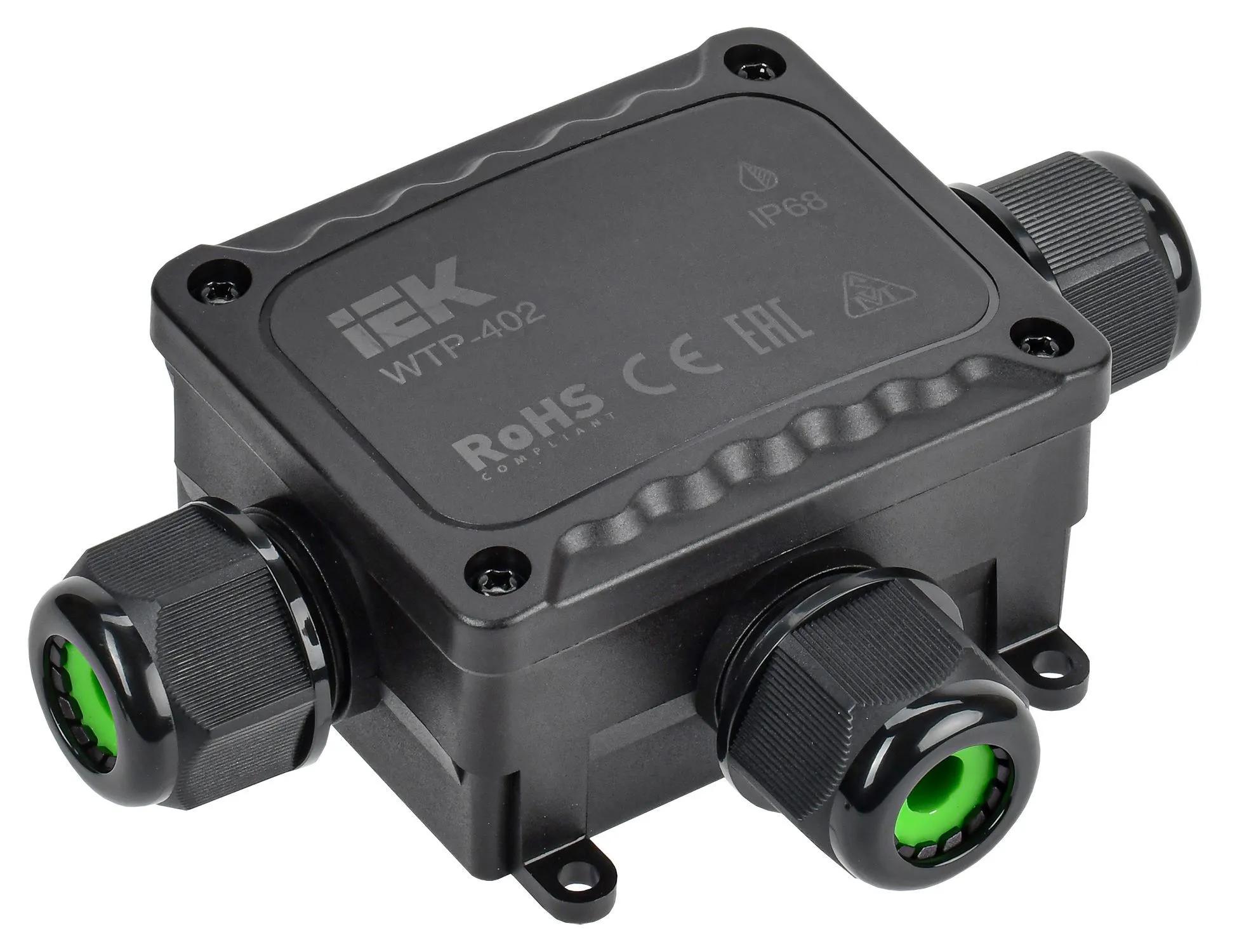 Коробка распределительная герметичная WTP-402 3 ввода IP68 IEK UWB10-T-450-41-03-68