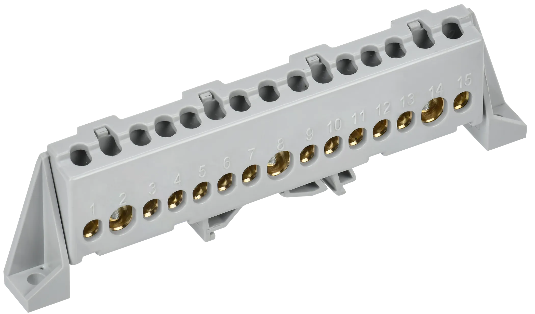 TEKFOR Шина L "фаза" в комбинированном DIN-изоляторе "Стойка" 8х12-15-Ср IEK