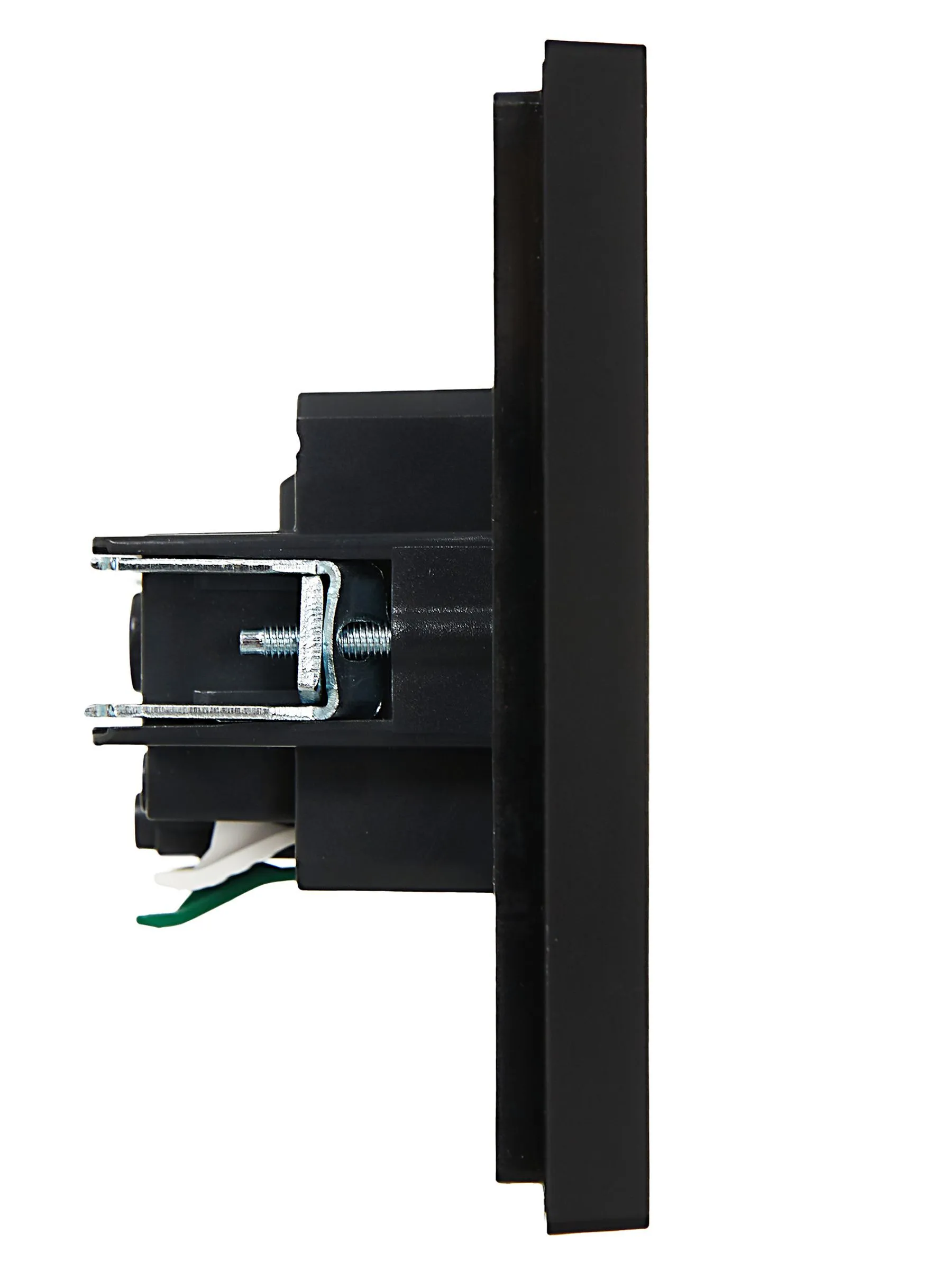 FORTE&PIANO Розетка 1-местная с заземлением с защитными шторками безвинтовое крепление 16А FP113 черный IEK - Фото 6