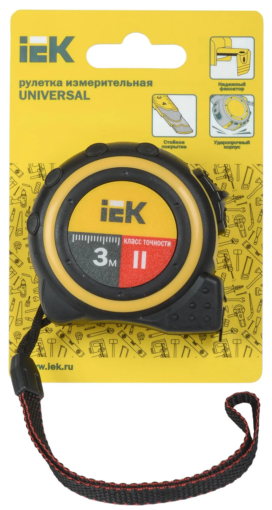 Рулетка измерительная UNIVERSAL 3м IEK - Фото 3