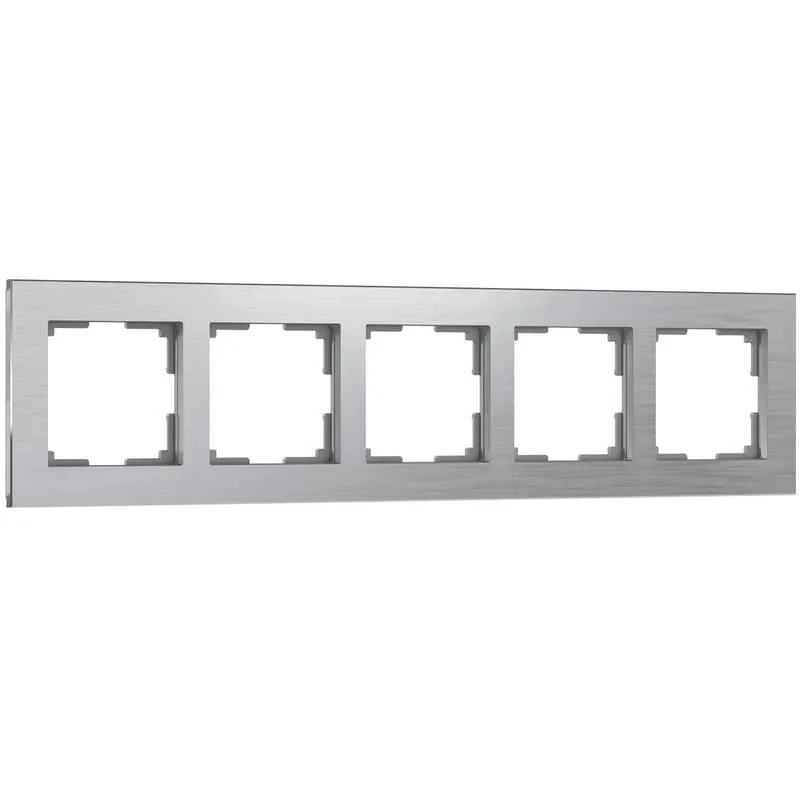 Рамка на 5 постов Aluminium (алюминий) Werkel
