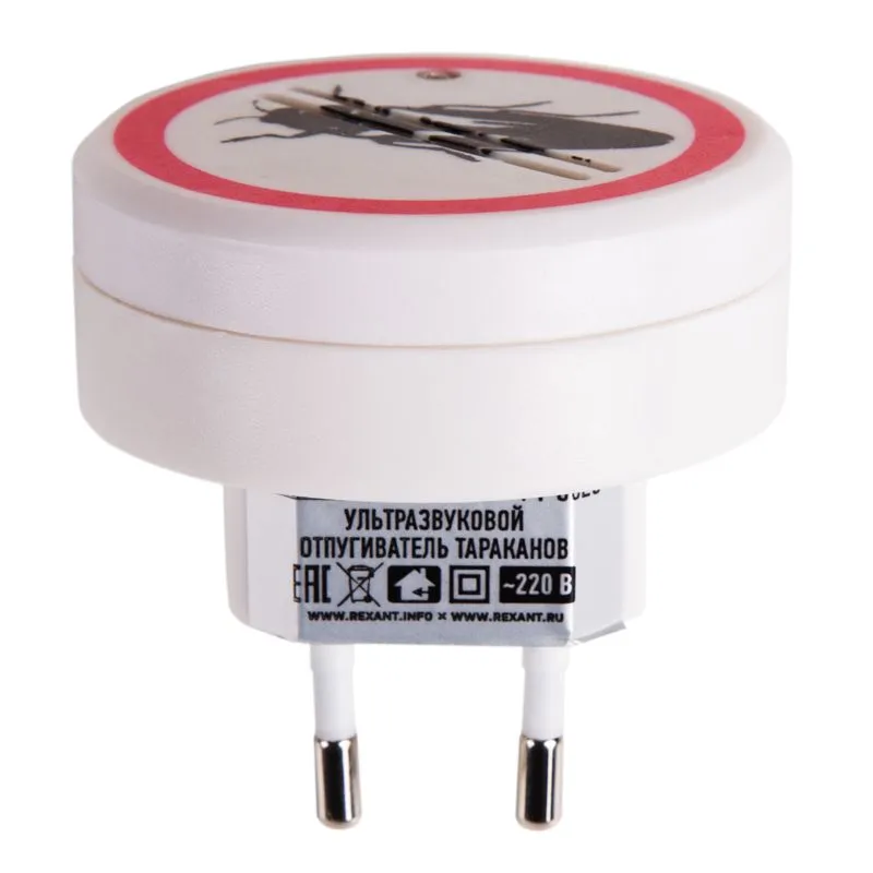 Ультразвуковой отпугиватель тараканов S 30м², 220В REXANT - Фото 2